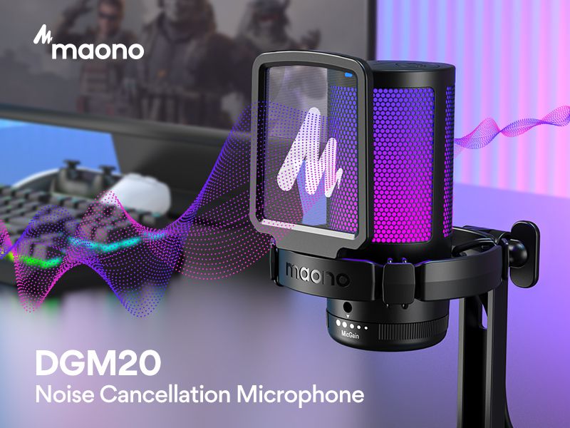 картинка Конденсаторный игровой Микрофон для ПК MAONO, DGM20 