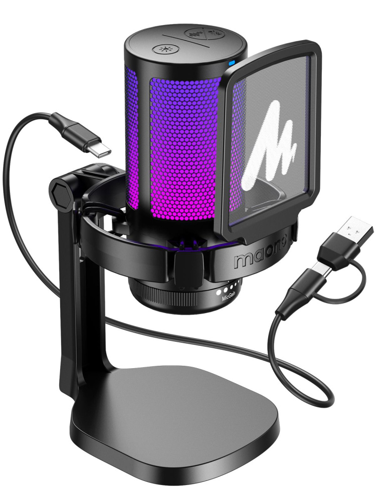 картинка Конденсаторный игровой Микрофон для ПК MAONO, DGM20 