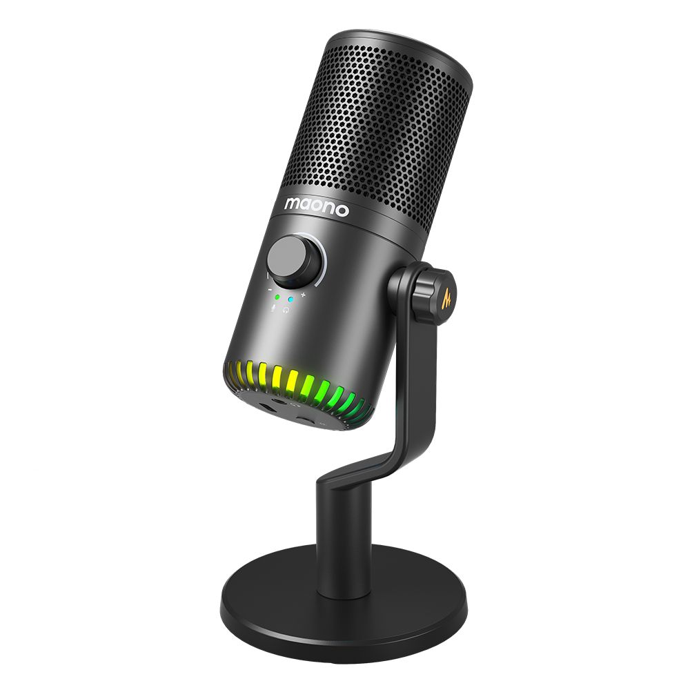 картинка Микрофон MAONO DM30, черный с RGB подсветкой 