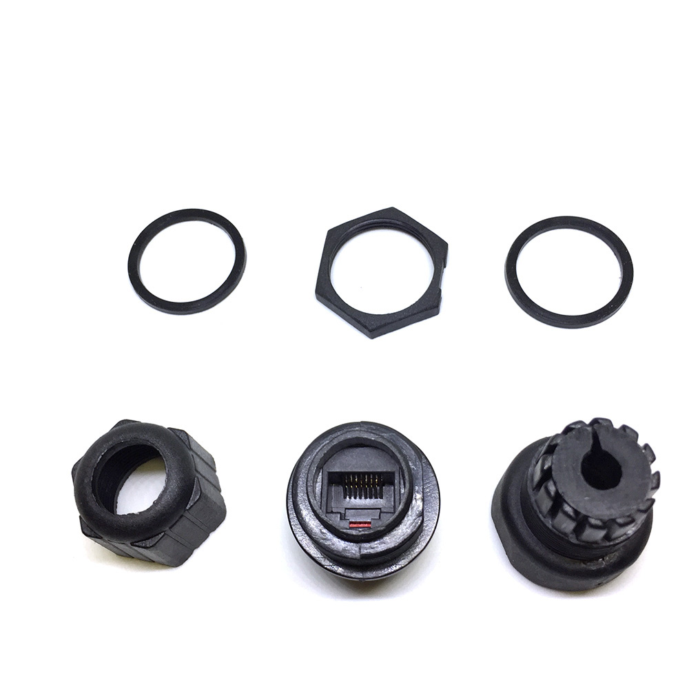 картинка Водонепроницаемый пыленепроницаемый переходник Ethernet RJ45 waterproof IP68 Espada ERJip68 