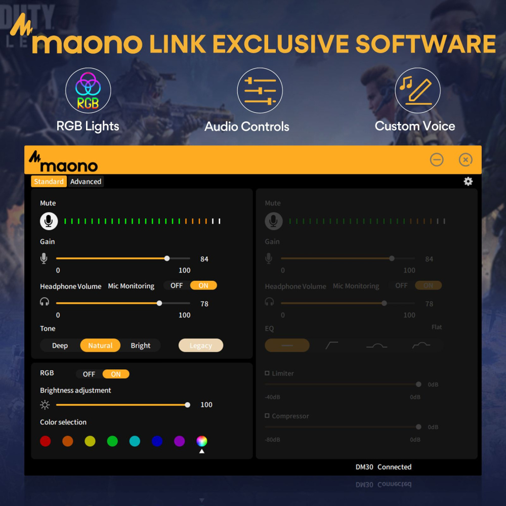 картинка Микрофон MAONO DM30 RGB 