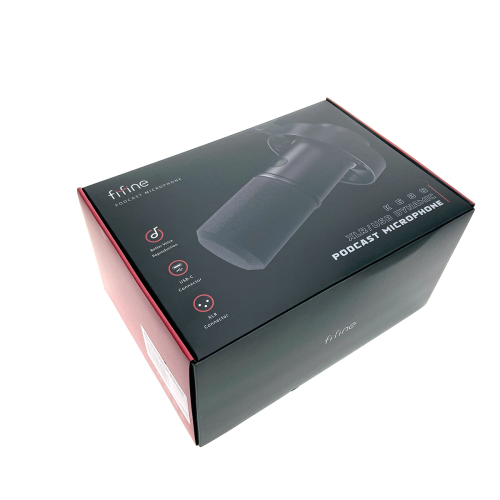 картинка Микрофон динамический / гибридный Fifine K688 USB/XLR 