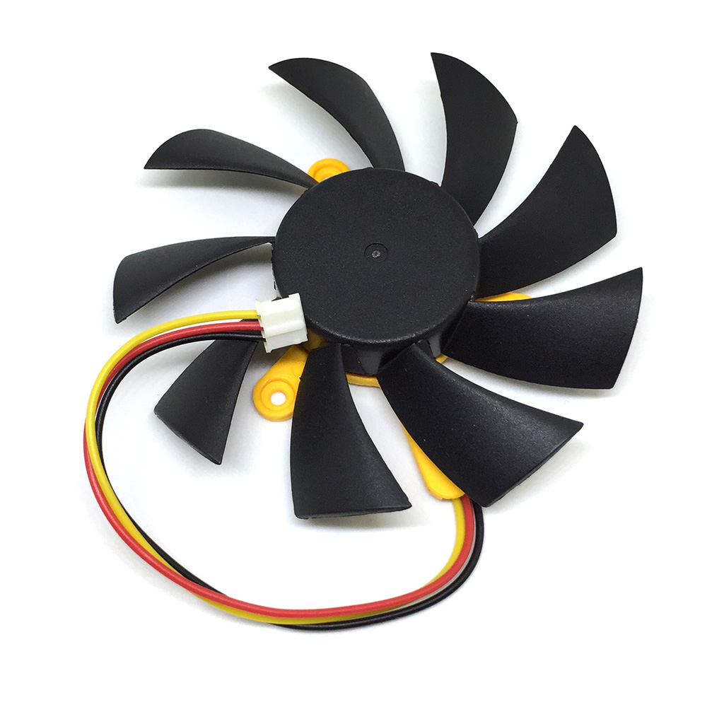 картинка Вентилятор для видеокарт 85B, 85mm, 3 pin, DC 12В 