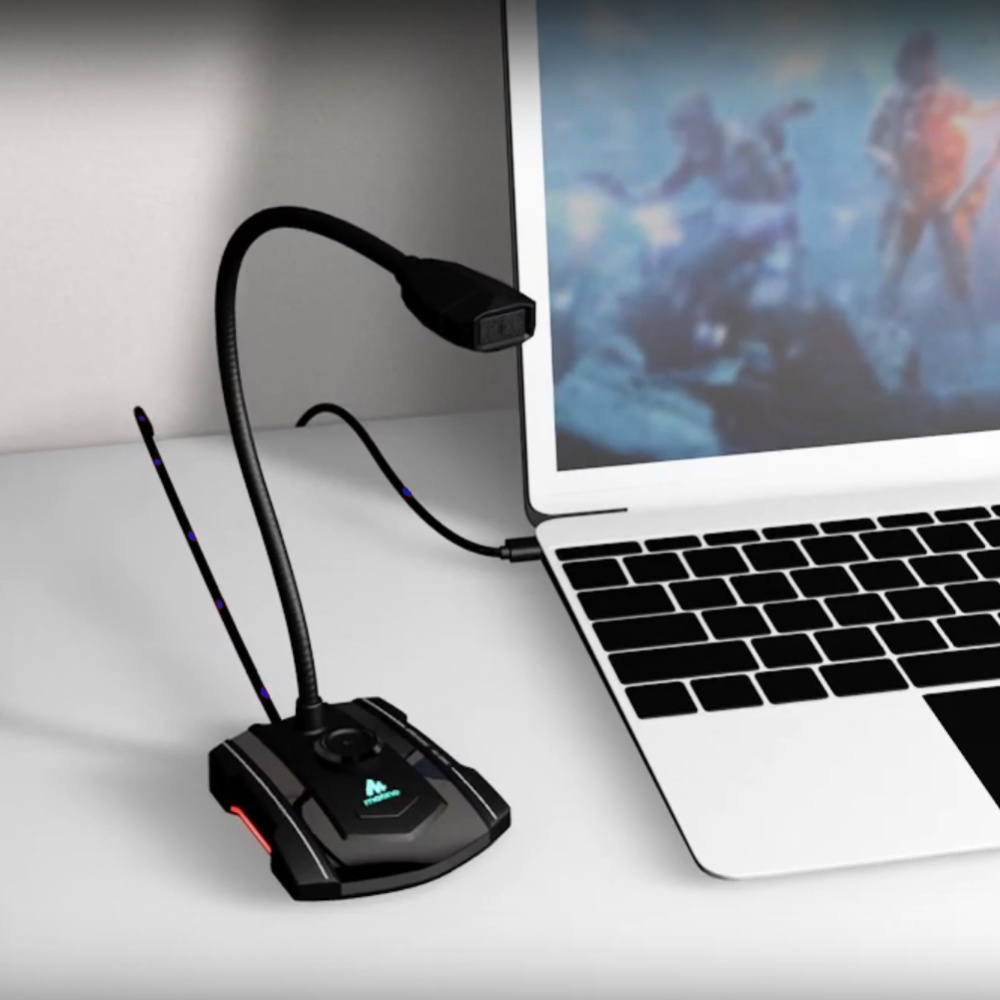 картинка Микрофон MAONO, модель AU-GM31 USB с Led подсветкой 