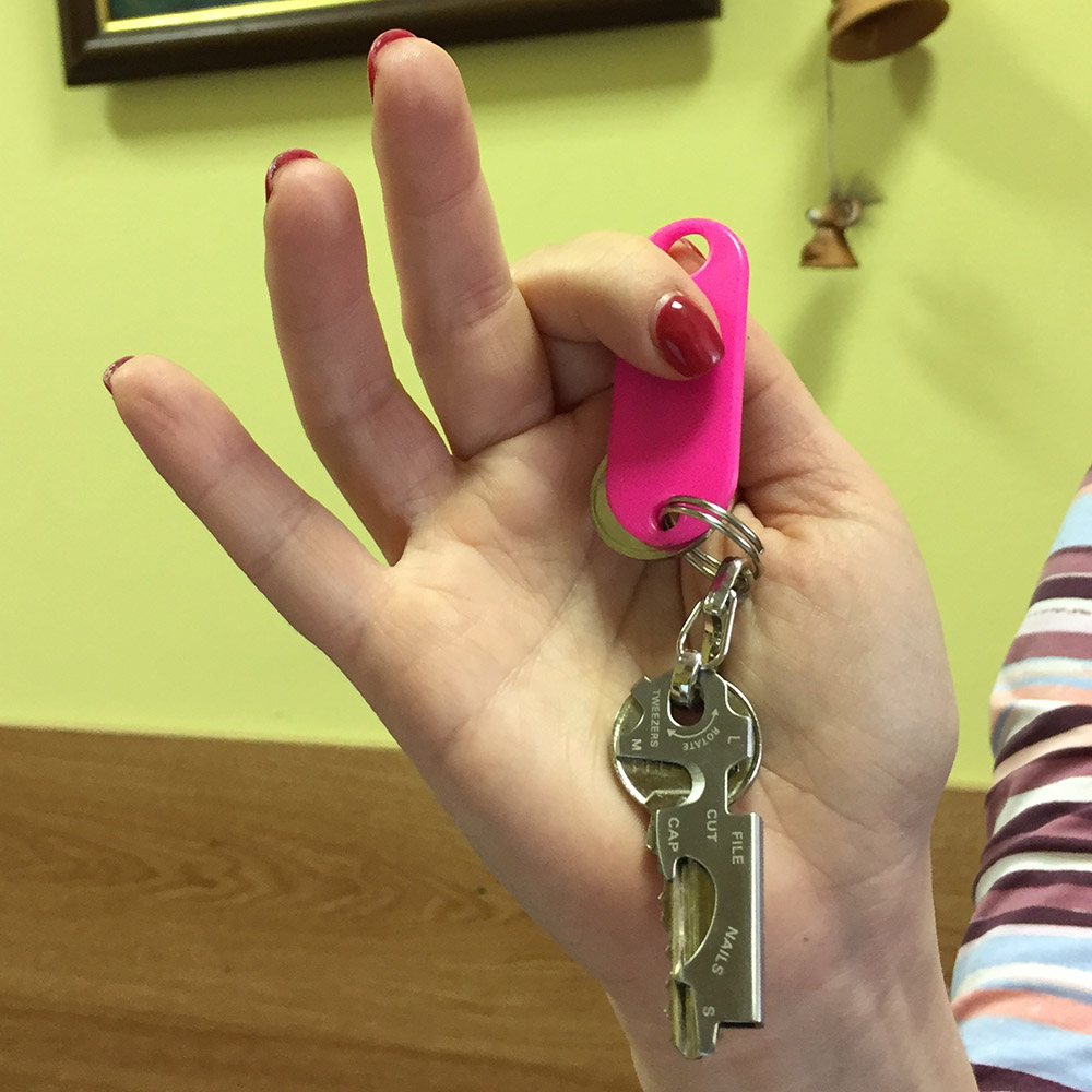 картинка Multi Tool Ключ - открывалка с карабином 8 в 1 / Мультитул 