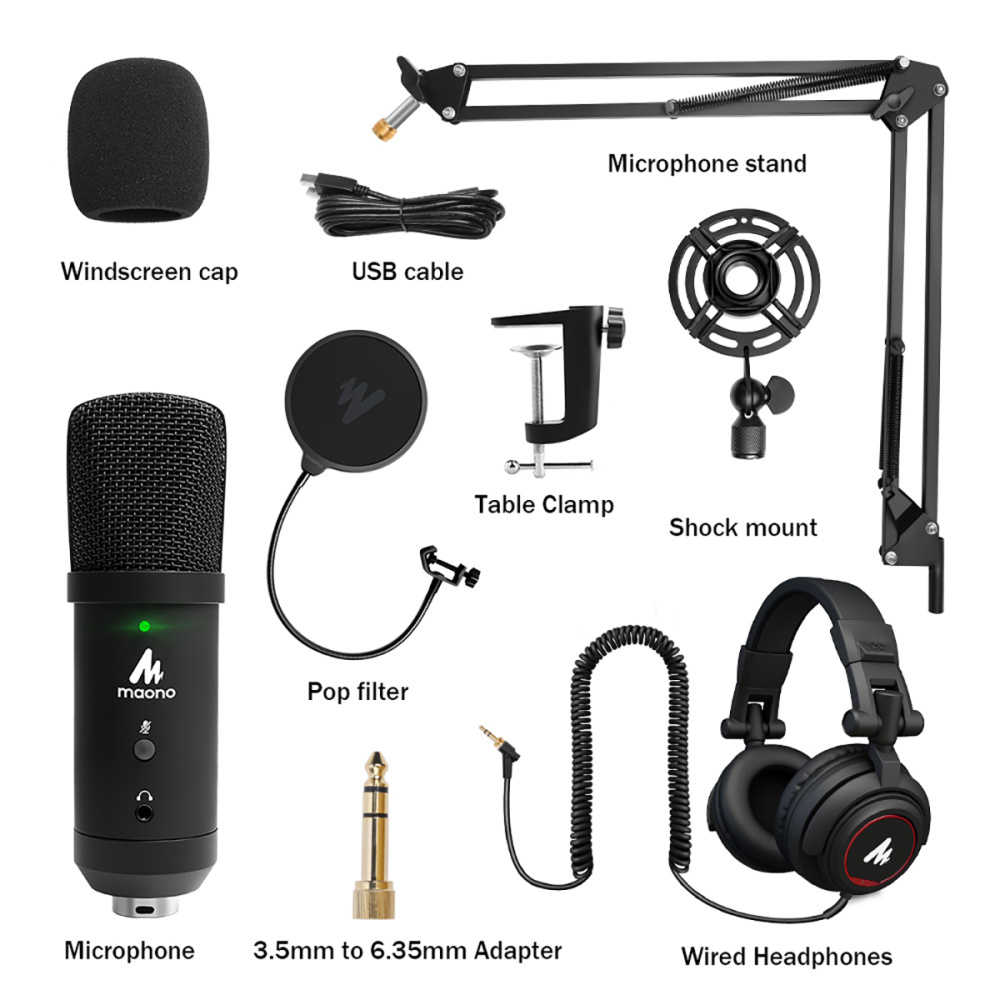 картинка Микрофонный комплект MAONO, AU-PM401H с наушниками AU-MH501 