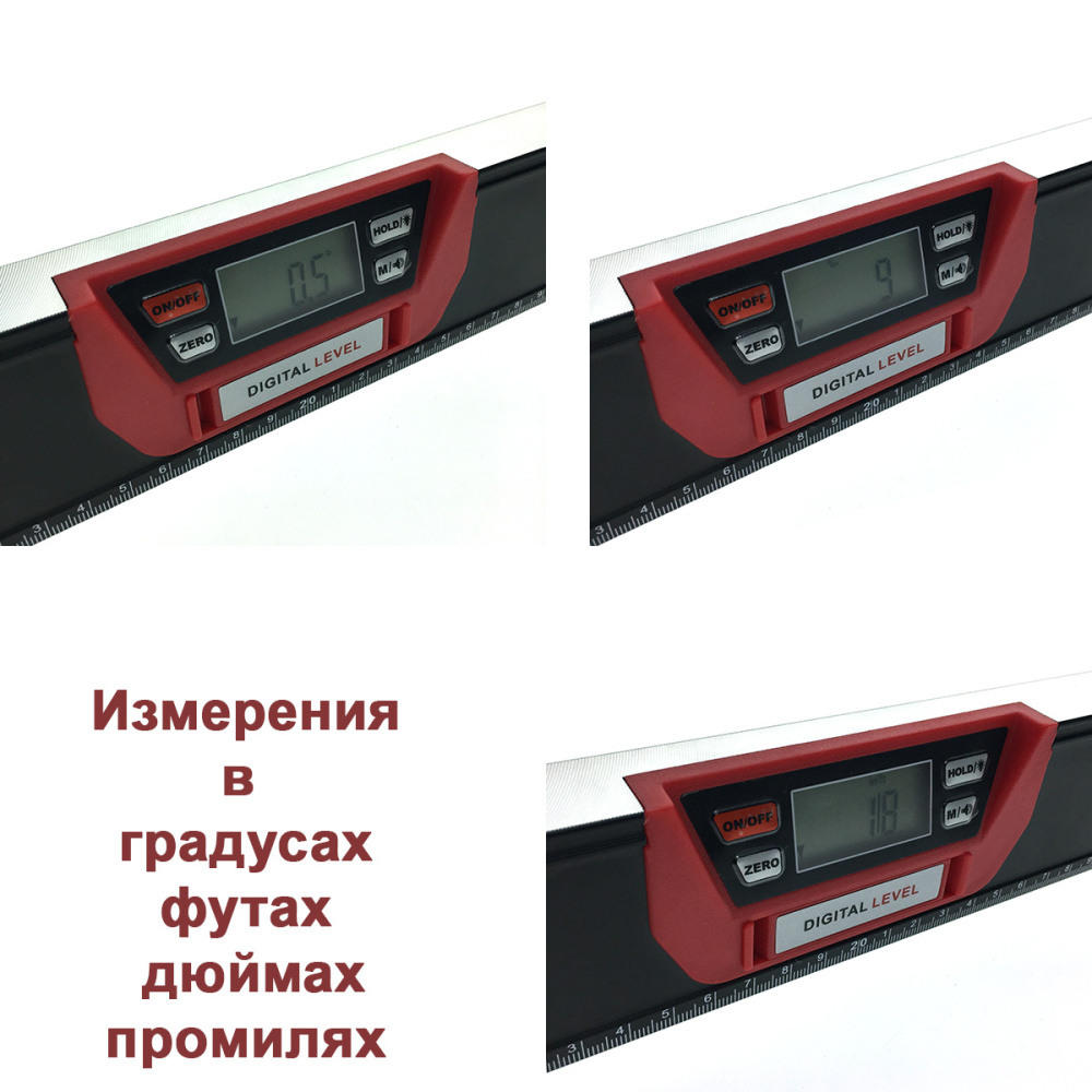 картинка Электронный уровень 400 мм с чехлом 