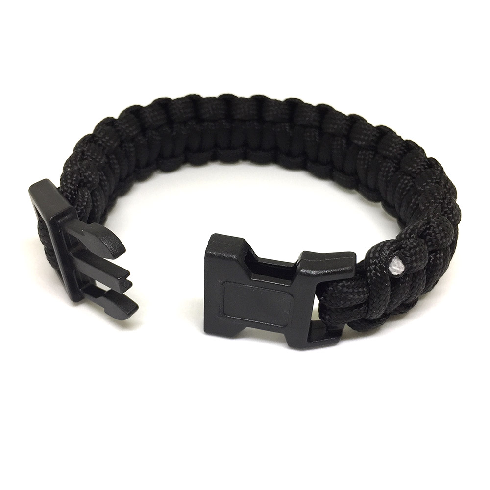 картинка Браслет из паракорда, цвет черный 