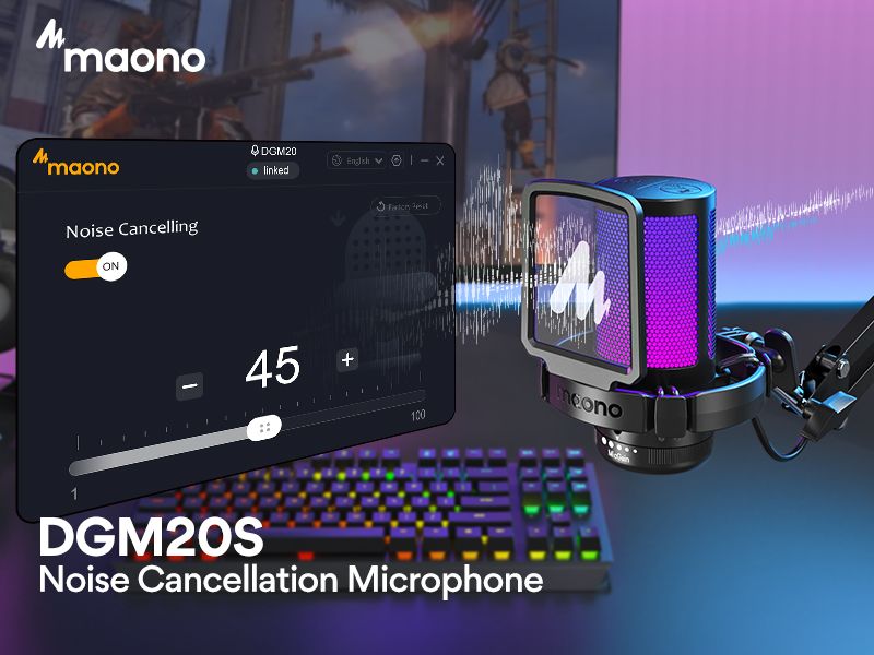 картинка Микрофон MAONO c RGB подстветкой, модель DGM20S 