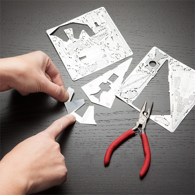 картинка Сборная 3D модель " Snowspeeder" из STAR WARS металлическая 