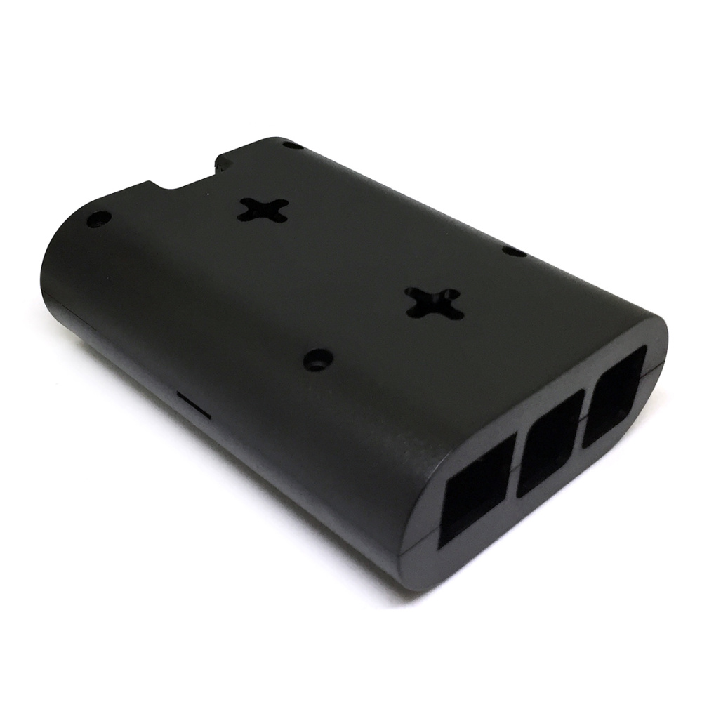картинка Корпус для Raspberry Pi 4 model B, черный, CaseRaspPI4 