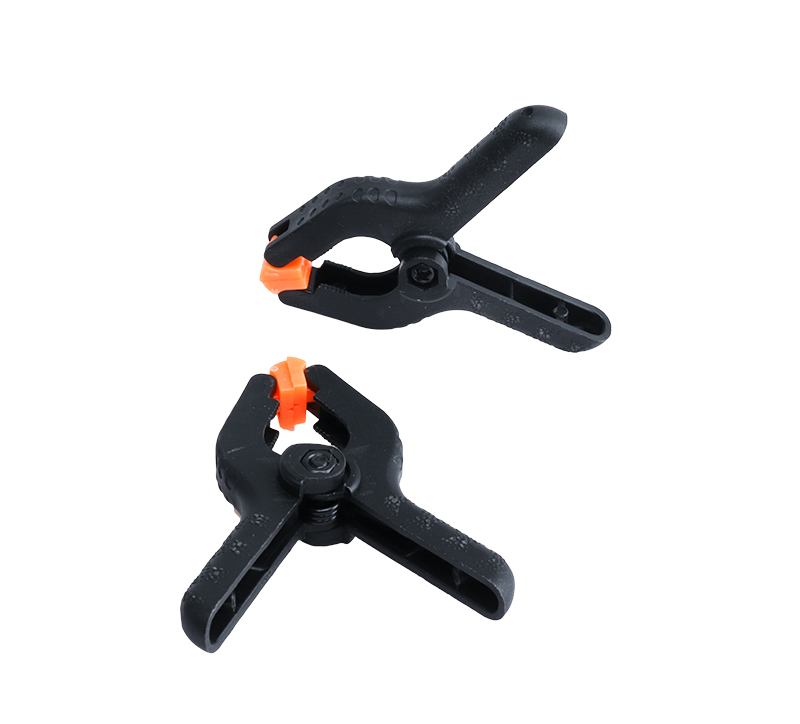 картинка Зажим пружинный пластиковый ZK16, 65 мм / прищепка / струбцина 