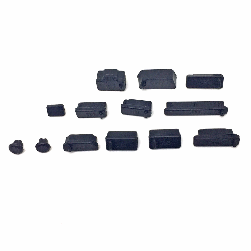 картинка Заглушки для портов USB, VGA, HDMI, Audio, SD, eSata, RJ45, IEEE1394, цвет черный Eplugcover 