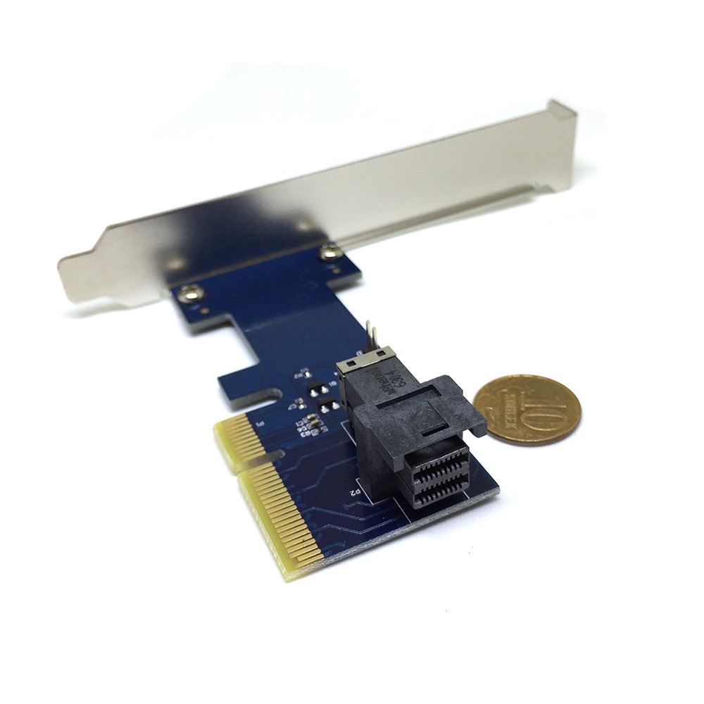 картинка Контроллер PCI-E, U.2 SFF-8643, модель PCIeU2, Espada 