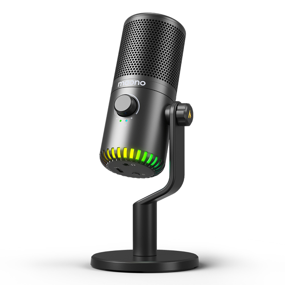 картинка Микрофон MAONO DM30, черный с RGB подсветкой 