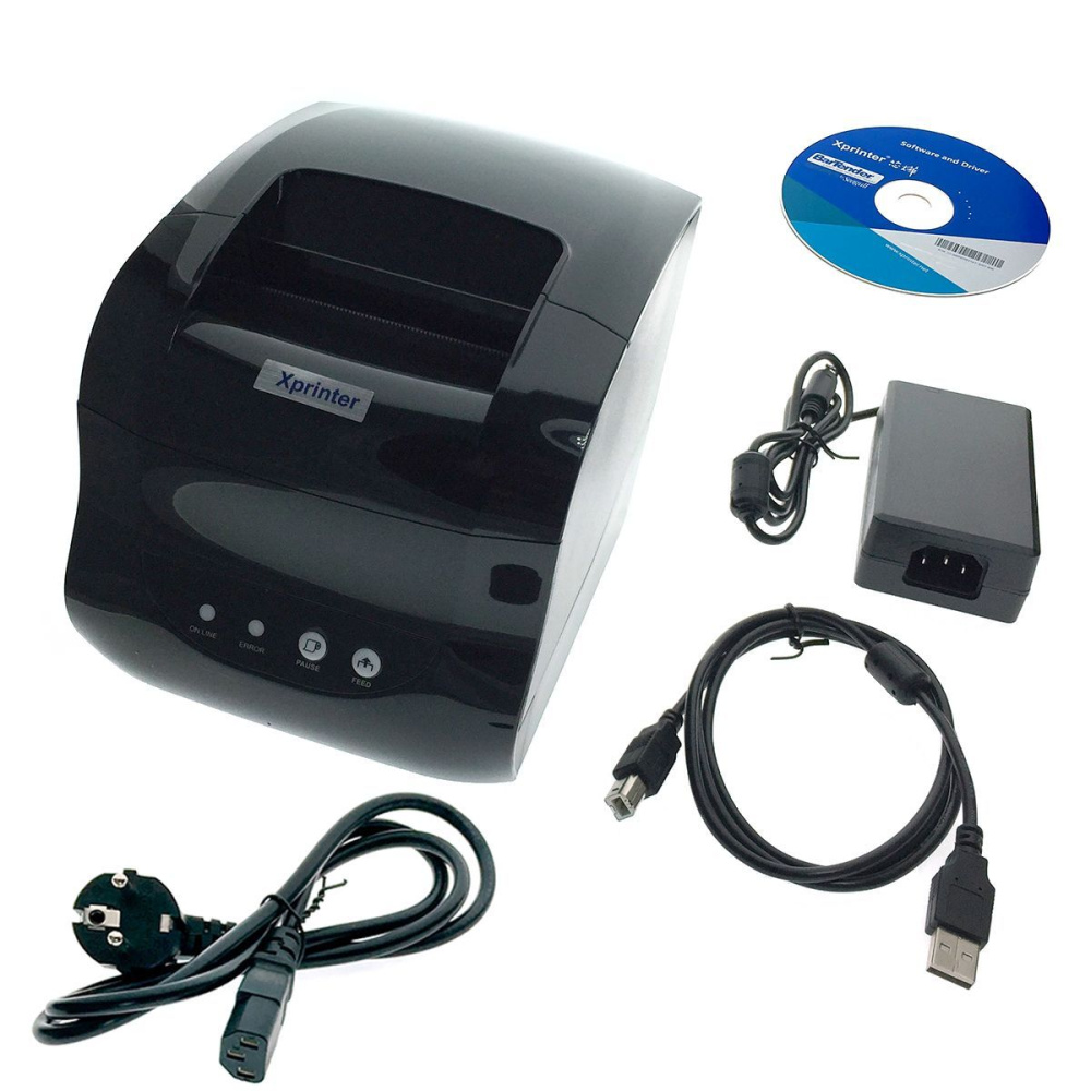 картинка Термопринтер этикеток Xprinter XP-365B USB+LAN 