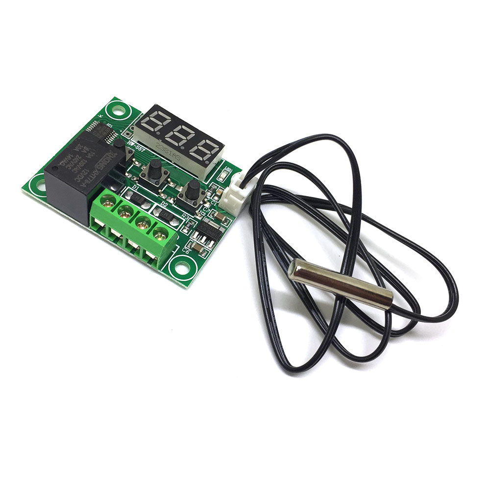 картинка Электронный термостат, Терморегулятор программируемый, DC 12В, Espada W1209 