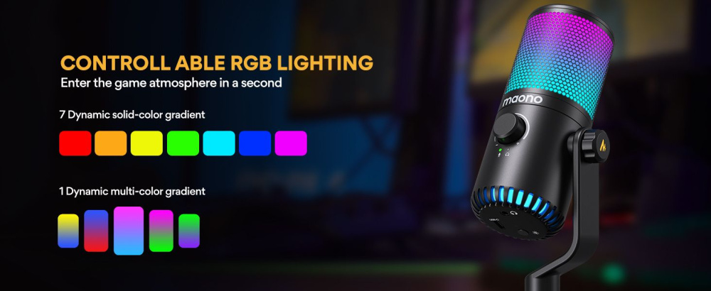 картинка Микрофон MAONO DM30 RGB 