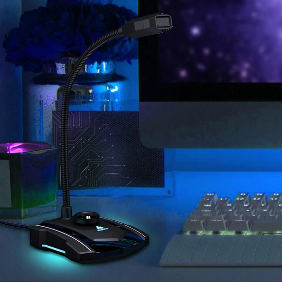 картинка Микрофон MAONO, модель AU-GM30, USB с Led подсветкой 