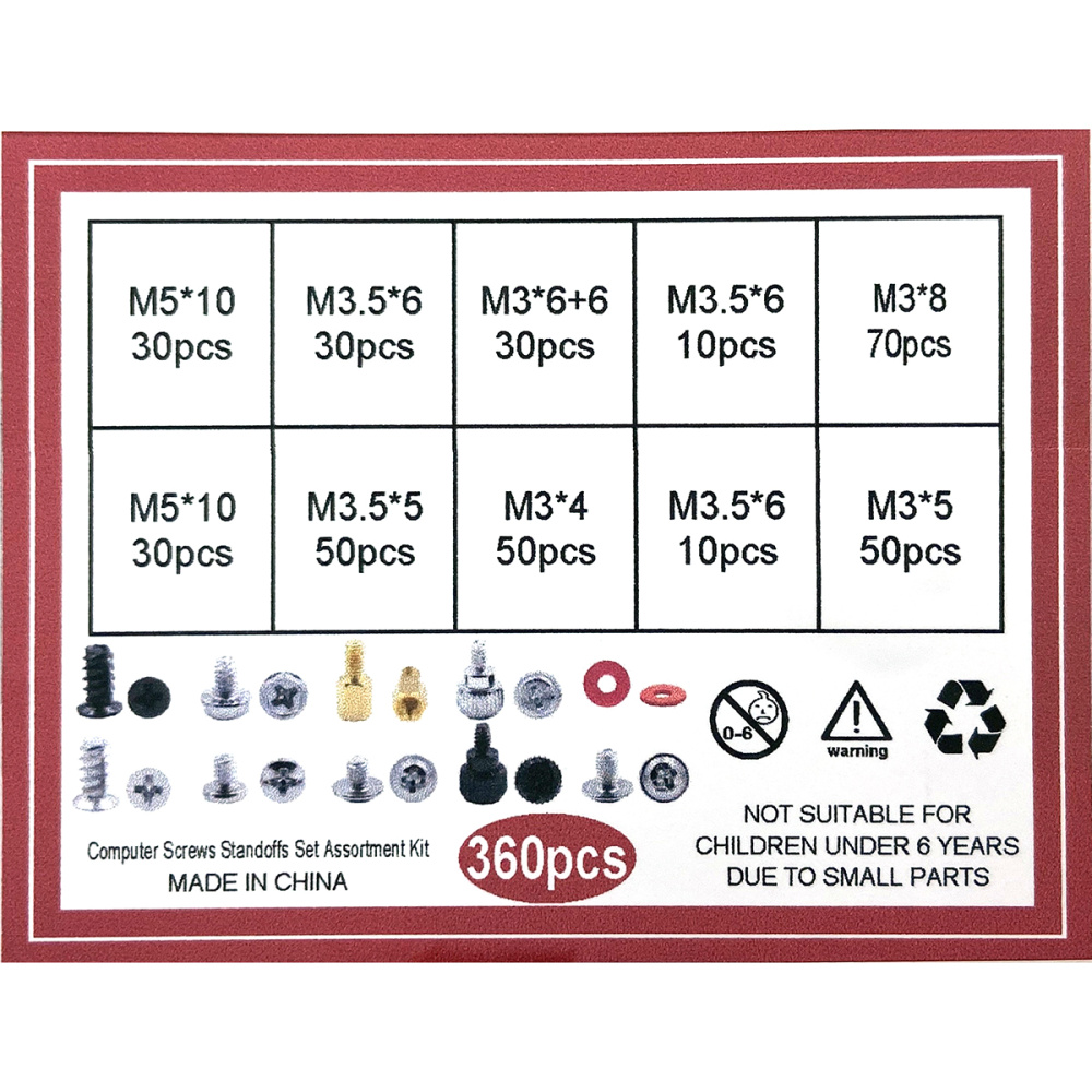 картинка Набор винтов MSK-360 для компьютера 360шт Espada, box 