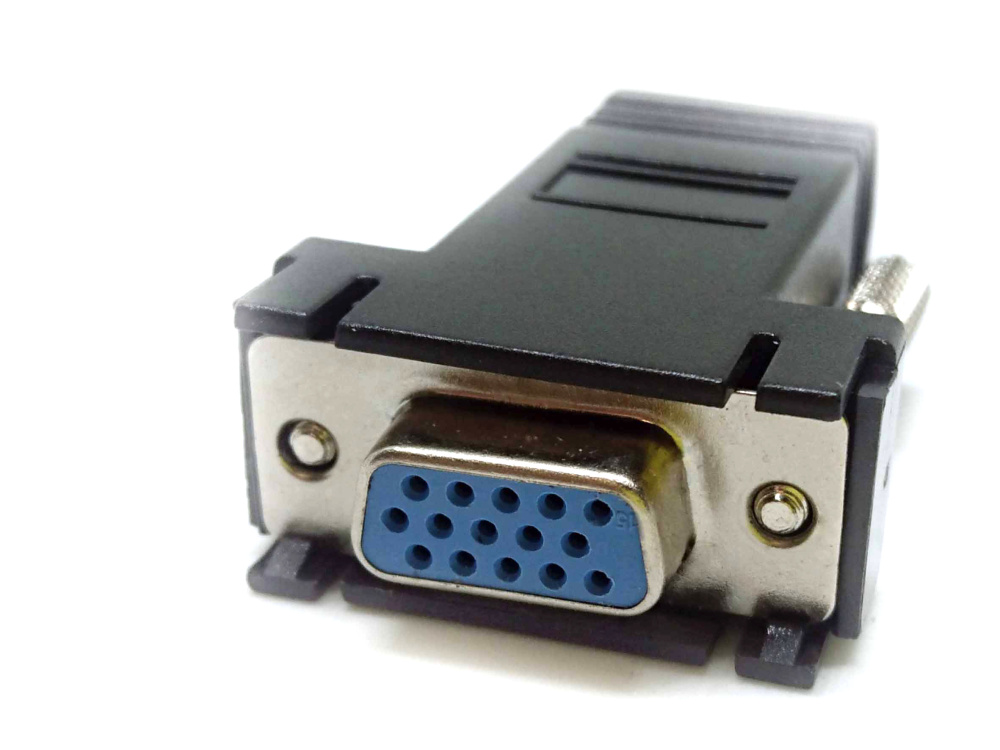 картинка Видеоадаптер VGA female to RJ45 female 