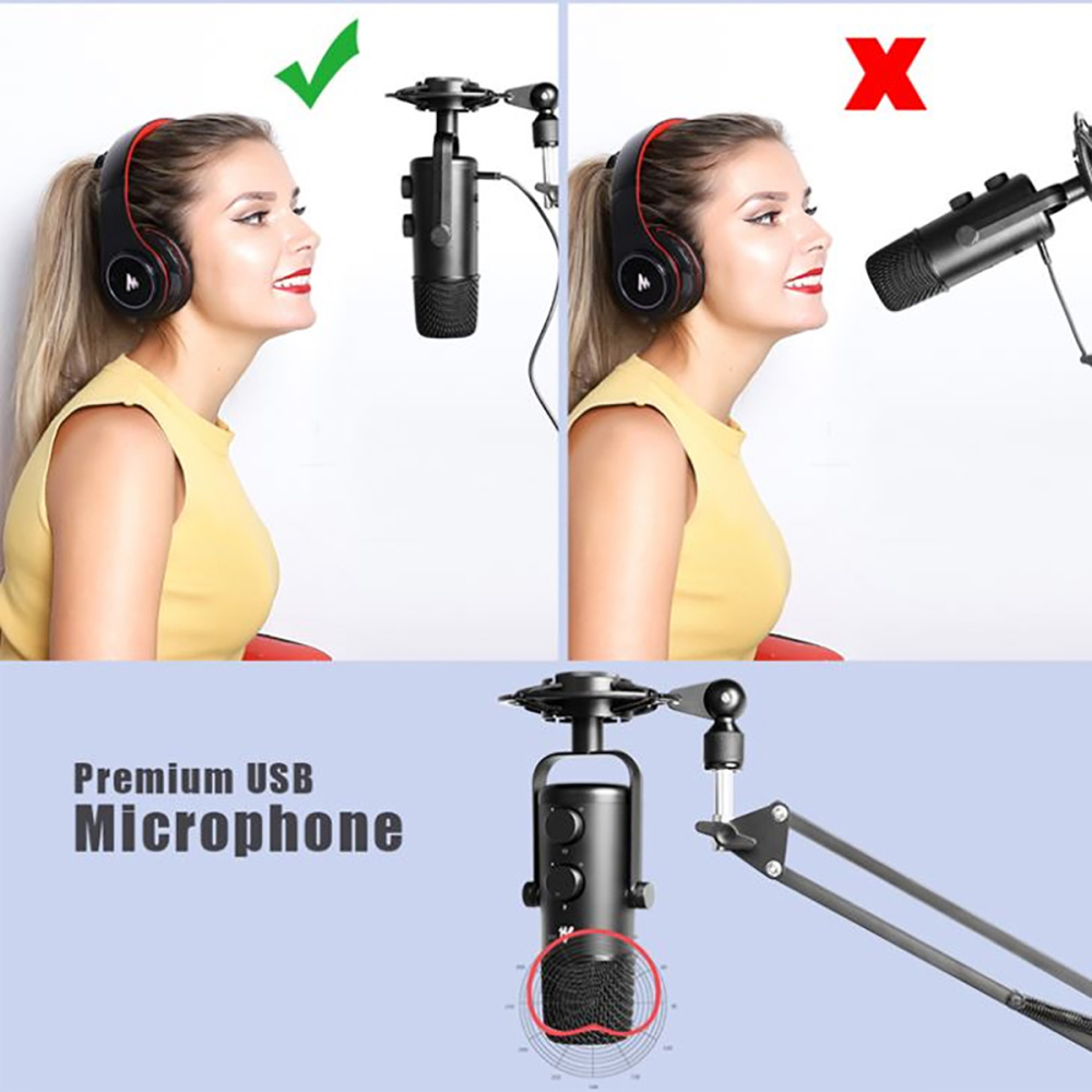 картинка Микрофонный комплект MAONO, модель AU-903S, USB 