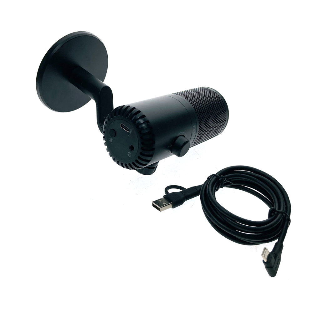 картинка Микрофон MAONO DM30, черный с RGB подсветкой 