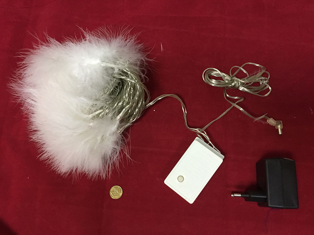 картинка Гирлянда Разноцветные перышки 5019G, 7,5м 