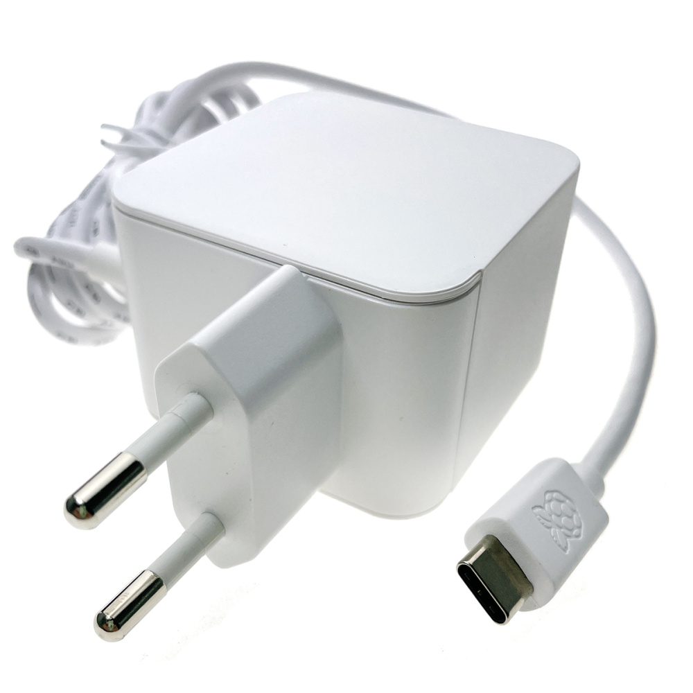 картинка Адаптер питания для Raspberry RPI 5, белый оригинальный 