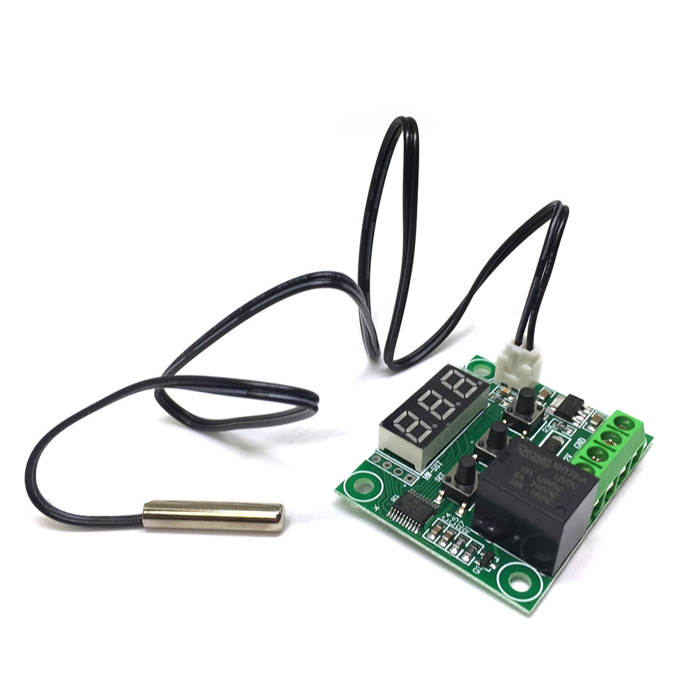 картинка Электронный термостат, Терморегулятор программируемый, DC 12В, Espada W1209 