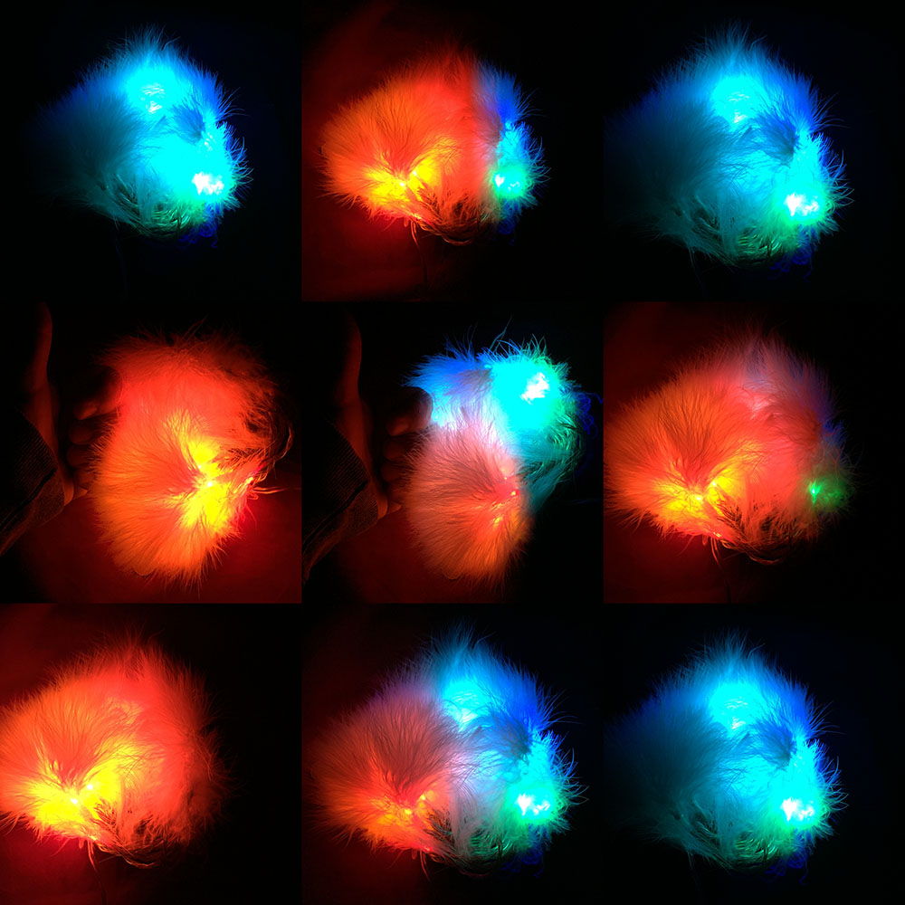 картинка Гирлянда Разноцветные перышки 5019G, 7,5м 