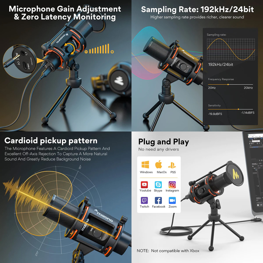 картинка Микрофон MAONO, модель PM471TS 