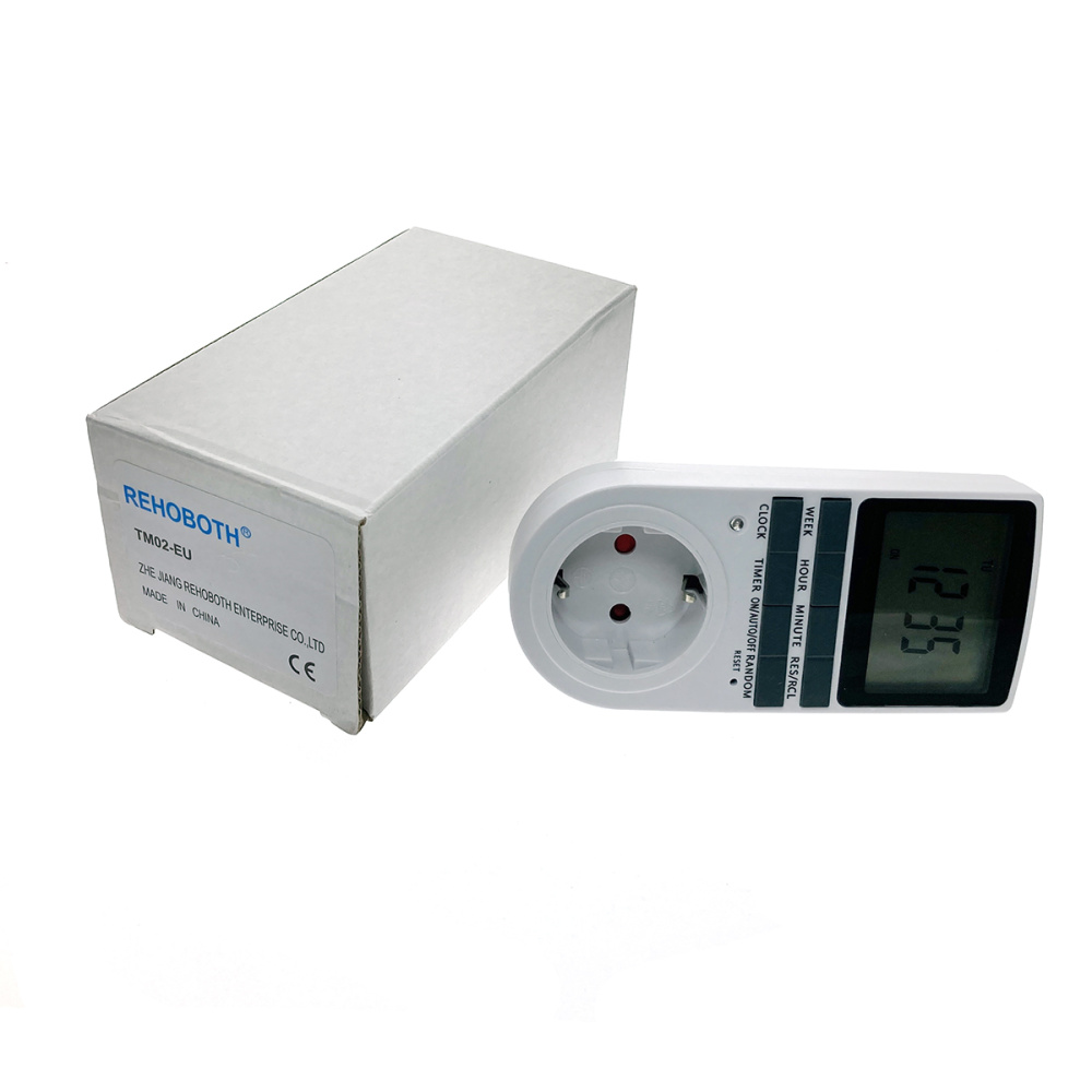 картинка Таймер электронный в розетку программируемый Rehoboth TM02 