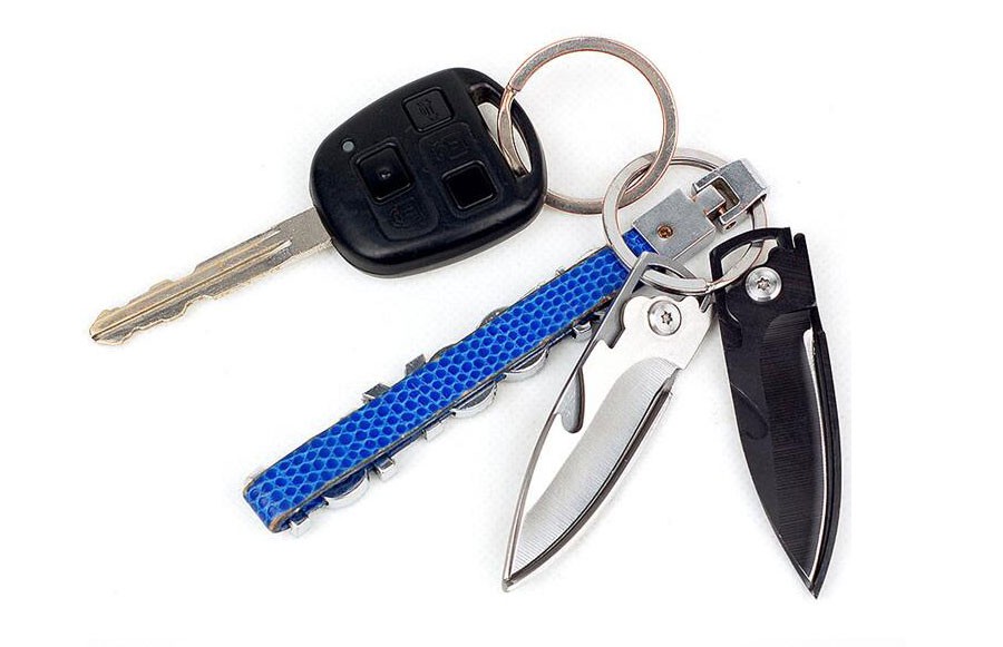 картинка Multi Tool брелок нож открывалка EDC / Мультитул, цвет серебро 