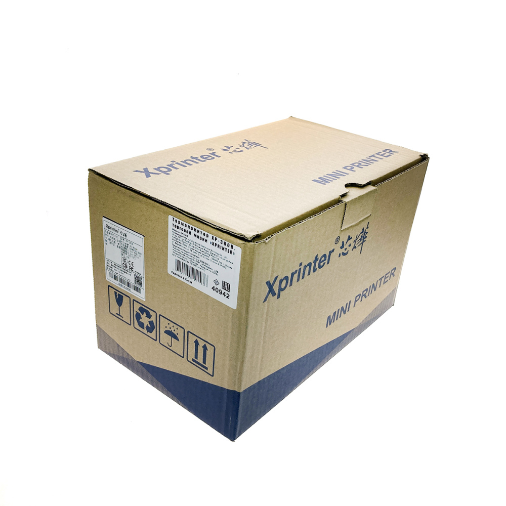 картинка Термопринтер этикеток Xprinter XP-360B + 2 рулона этикеток 