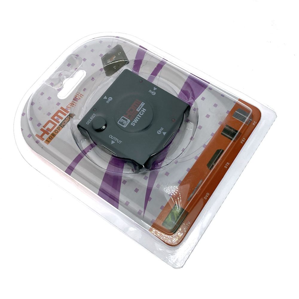 картинка HDMI переключатель 3Х1 мини свитч ver 1.4, Espada HSW0301SS 