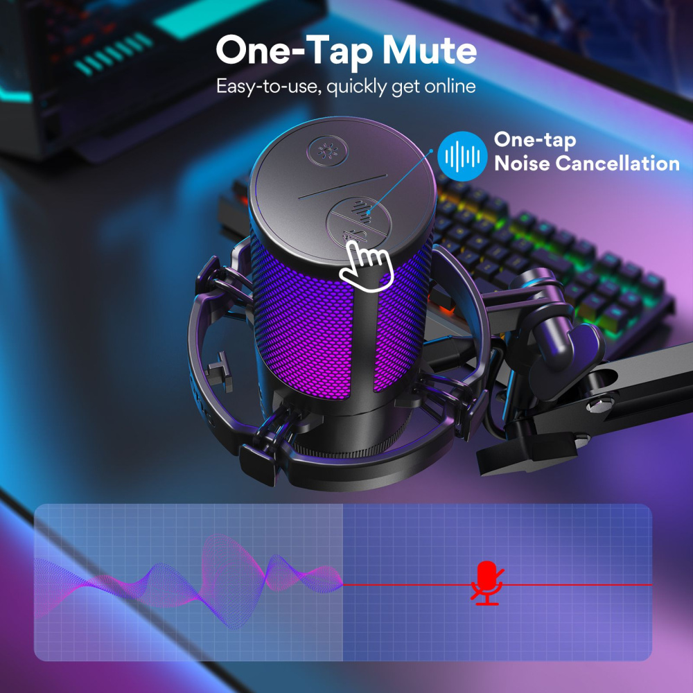 картинка Микрофон MAONO c RGB подстветкой, модель DGM20S 