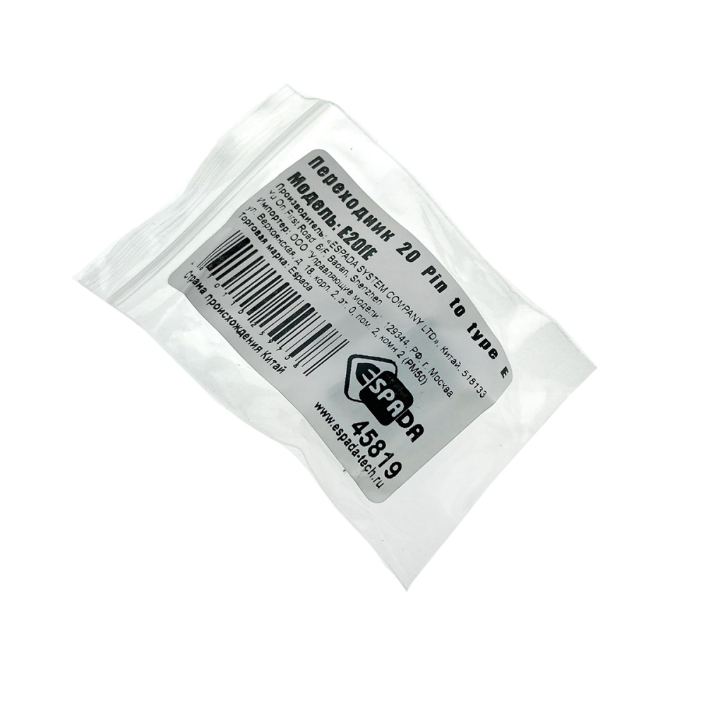 картинка Переходник с мат.платы 20pin F - E (E20fE), Espada 