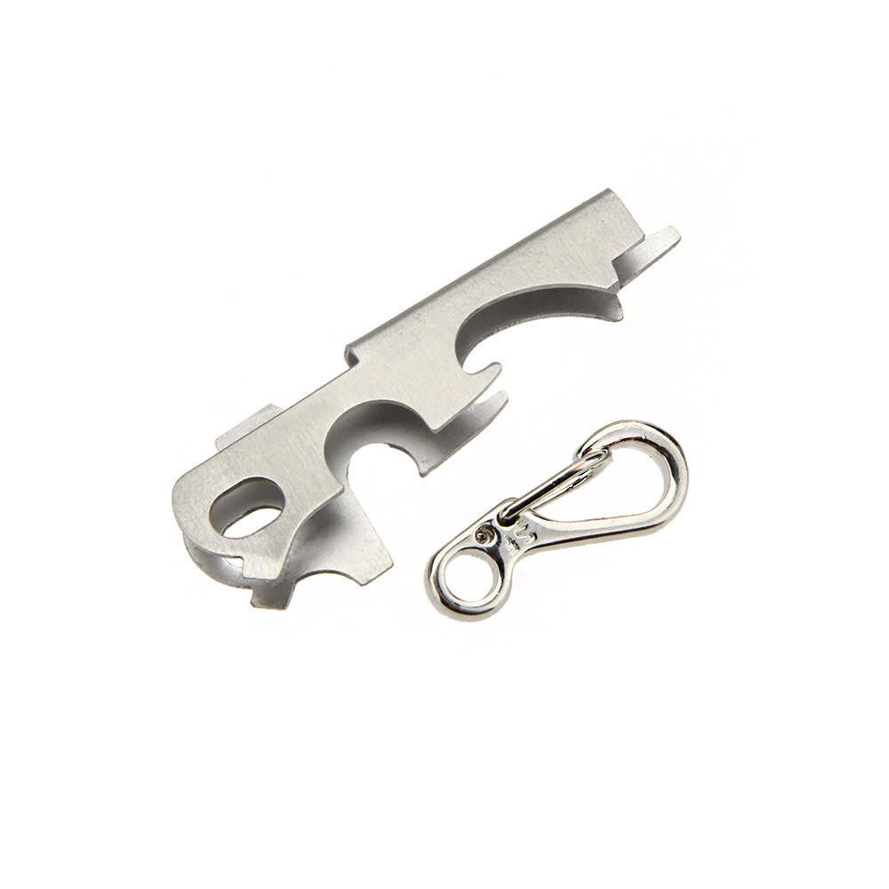 картинка Multi Tool Ключ - открывалка с карабином 8 в 1 / Мультитул 