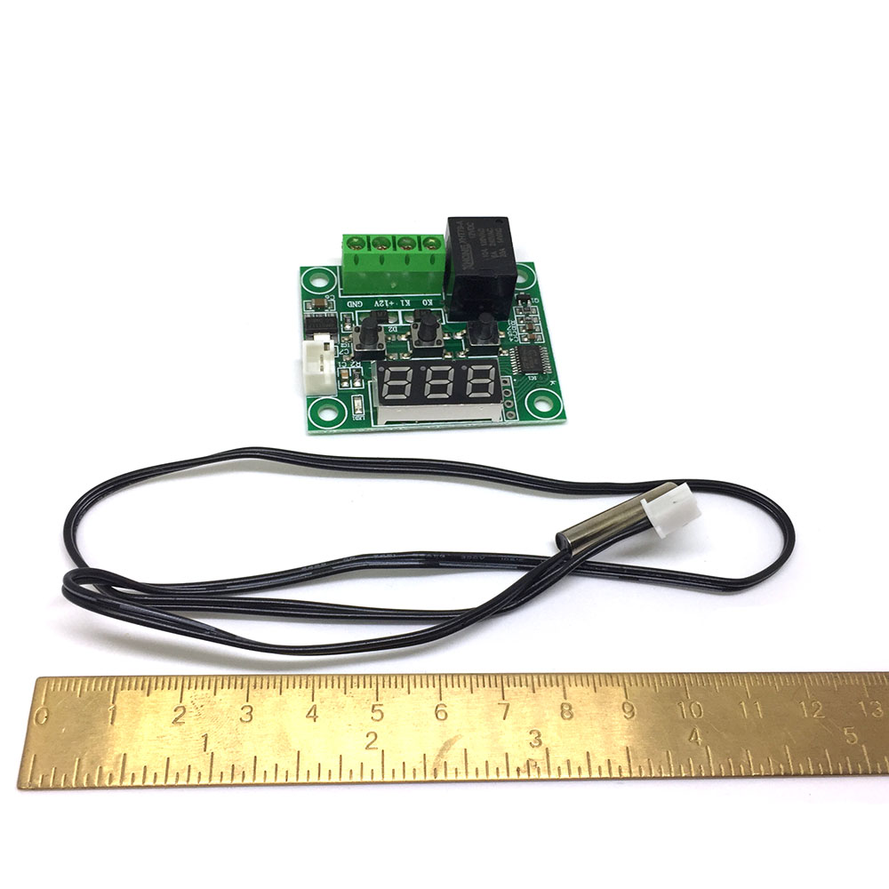 картинка Электронный термостат, Терморегулятор программируемый, DC 12В, Espada W1209 