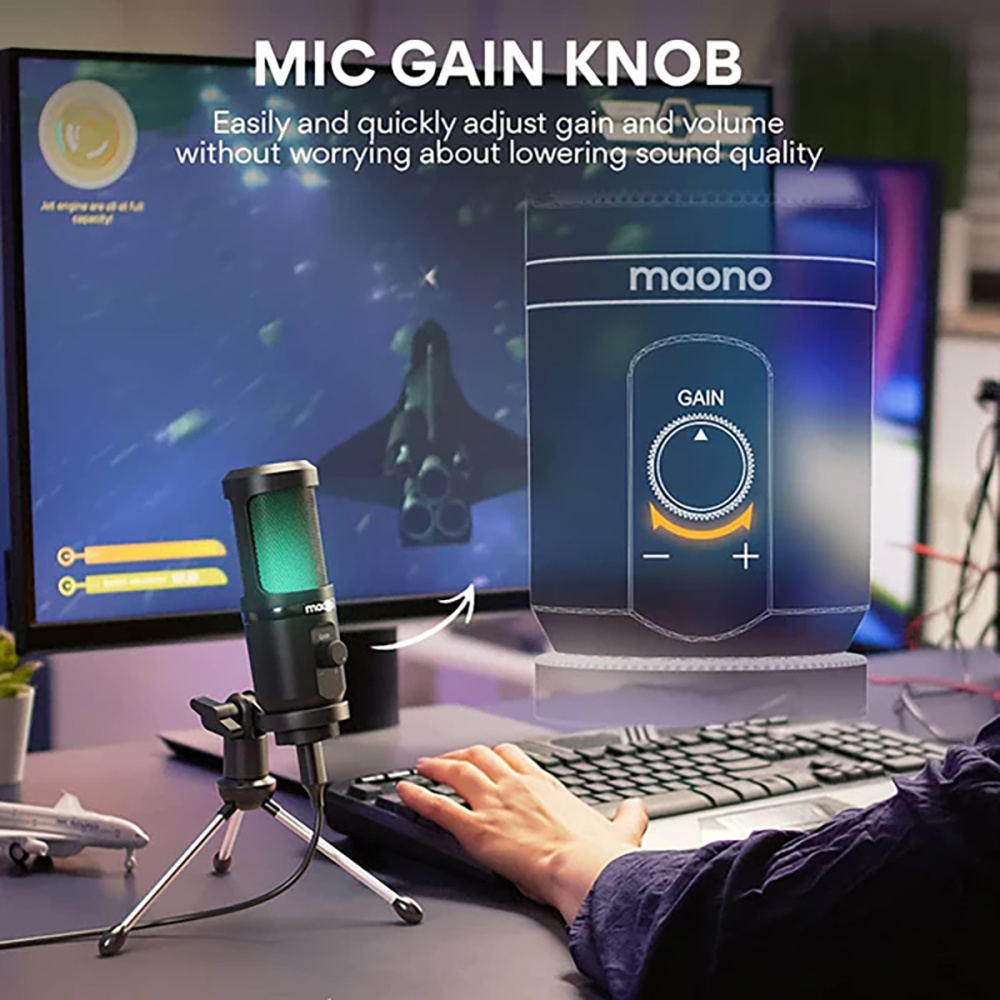картинка Микрофон MAONO, AU-PM461TR с RGB подсветкой 