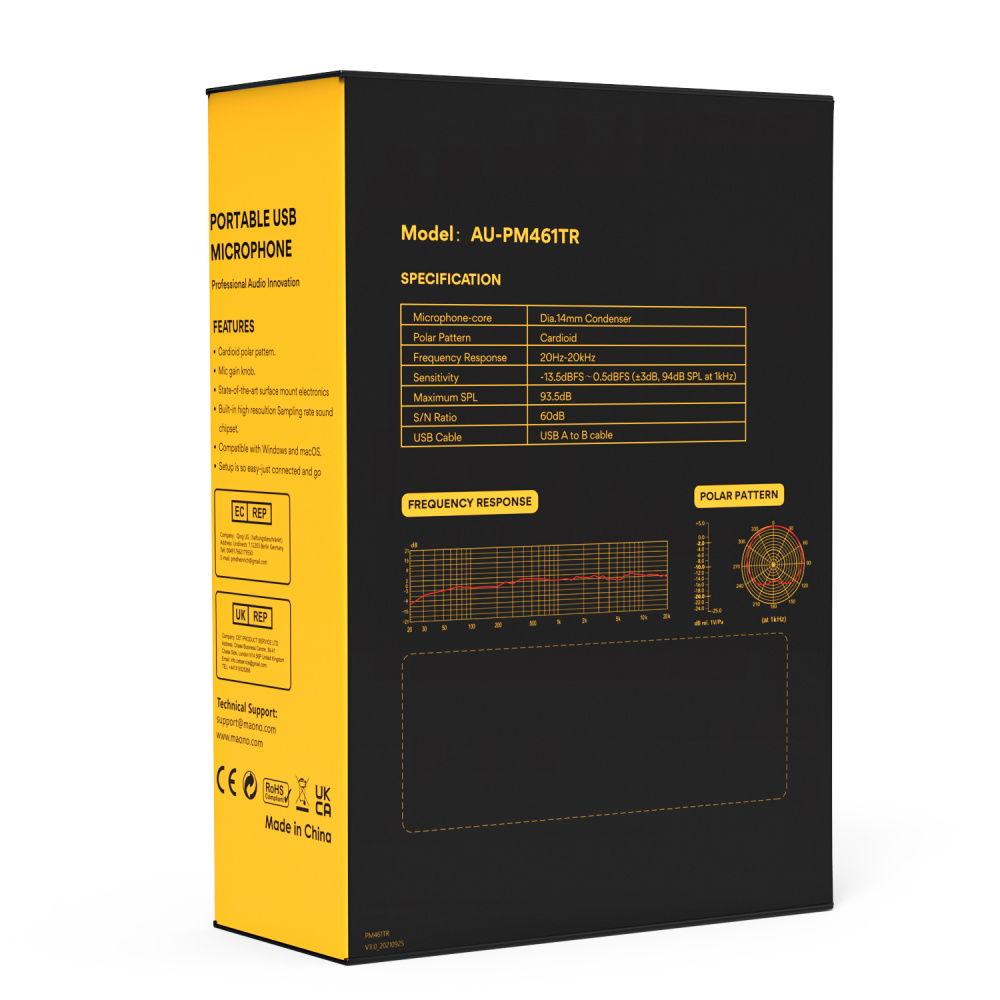 картинка Микрофон MAONO, модель AU-PM461TR 