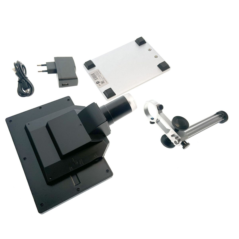 картинка Микроскоп E-G1200A USB Espada 12Мп с дисплеем и подставкой 