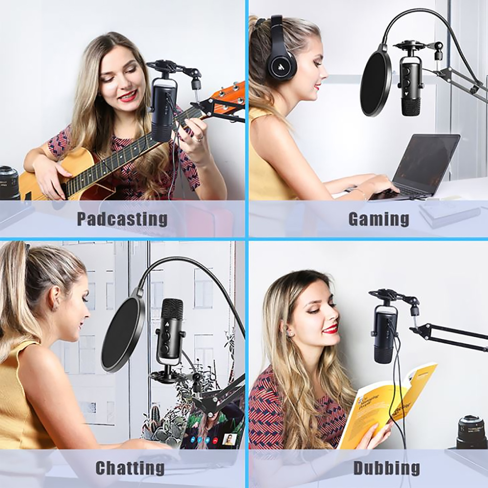 картинка Микрофонный комплект MAONO, модель AU-903S, USB 