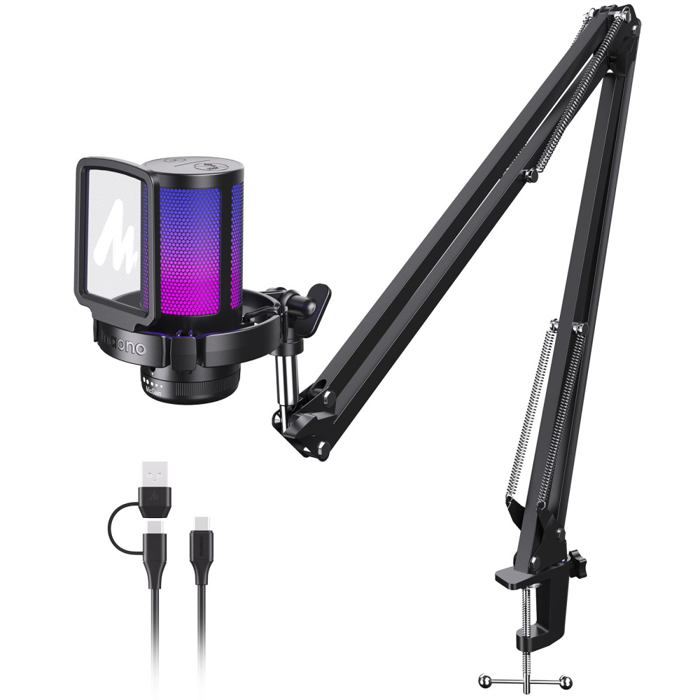 картинка Микрофон MAONO c RGB подстветкой, модель DGM20S 