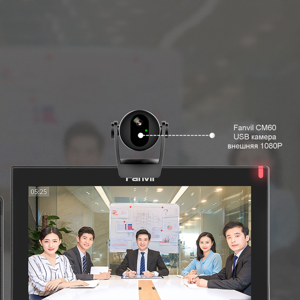 картинка IP телефон Fanvil X7A + CAM60 (камера USB HD) 