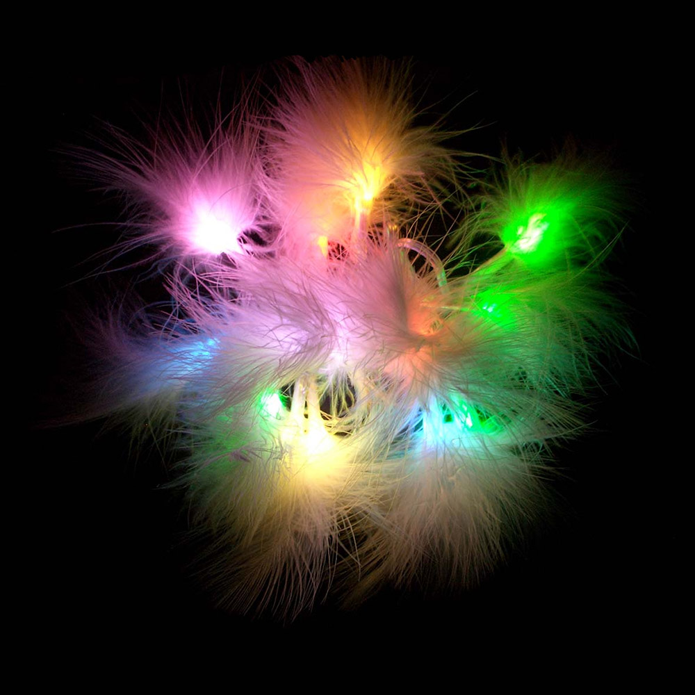 картинка Гирлянда Разноцветные перышки 5019G, 7,5м 