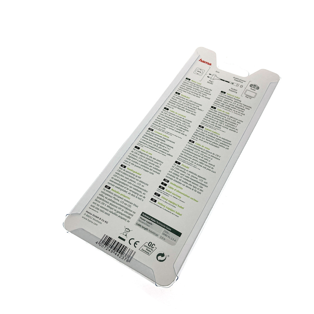 картинка Кабель питания для бытовой электроники Hama H-44237 5м 