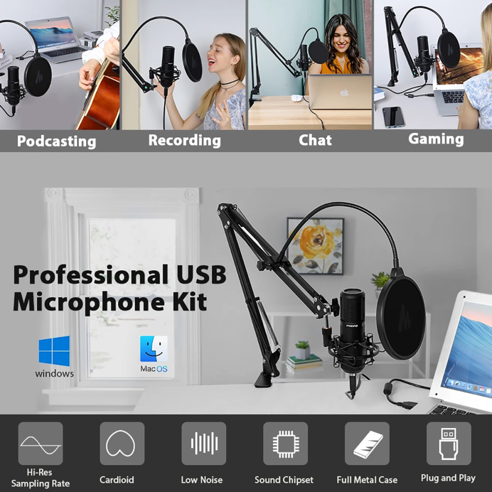 картинка Микрофонный комплект MAONO, модель AU-PM430 