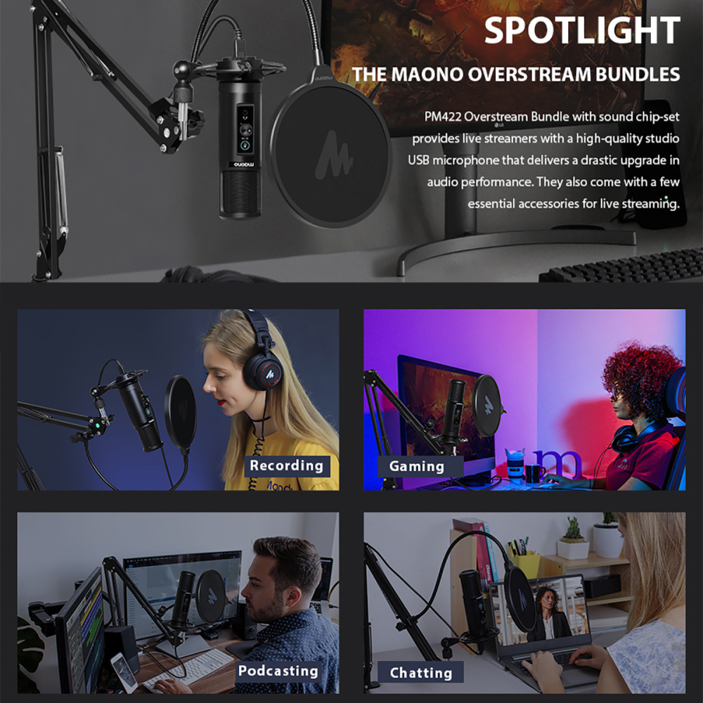 картинка Микрофонный комплект MAONO, AU-PM422 